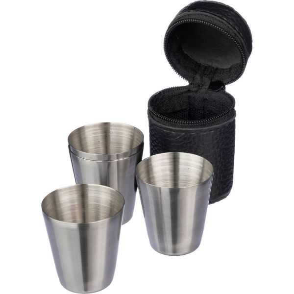 Metal glasses set