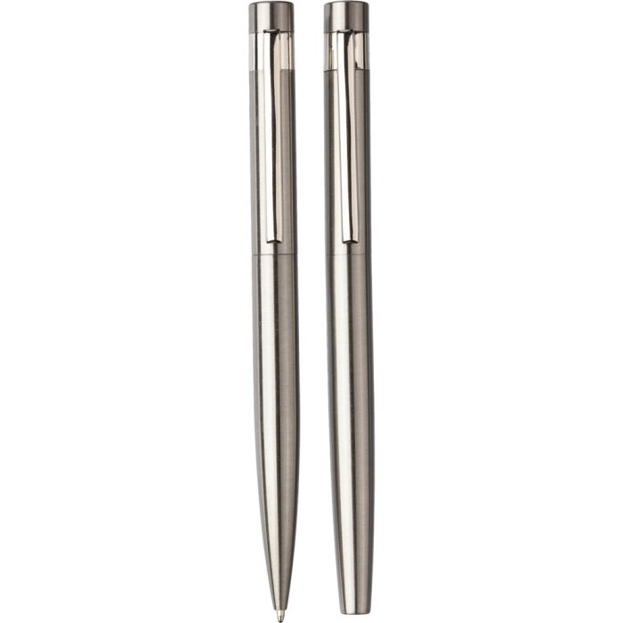 Writing set, pen and rollerball pen