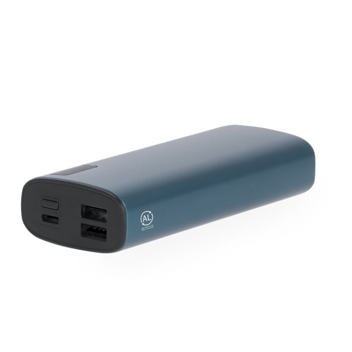 Recycled aluminium power bank 10000 mAh