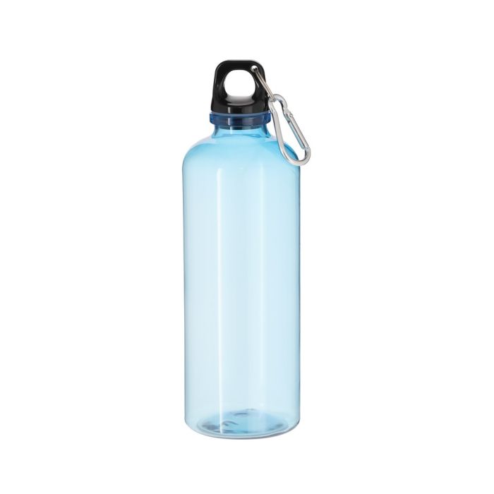 RPET sports bottle 630 ml with carabiner clip