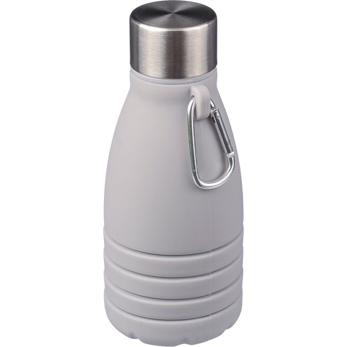 Foldable sports bottle 550 ml with carabiner