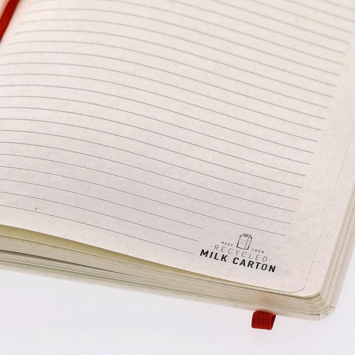 Notebook approx. A5 made from recycled milk cartons