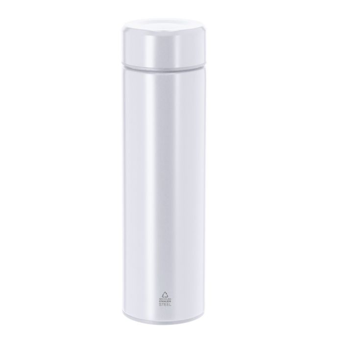 Recycled stainless steel thermos 450 ml, infuser