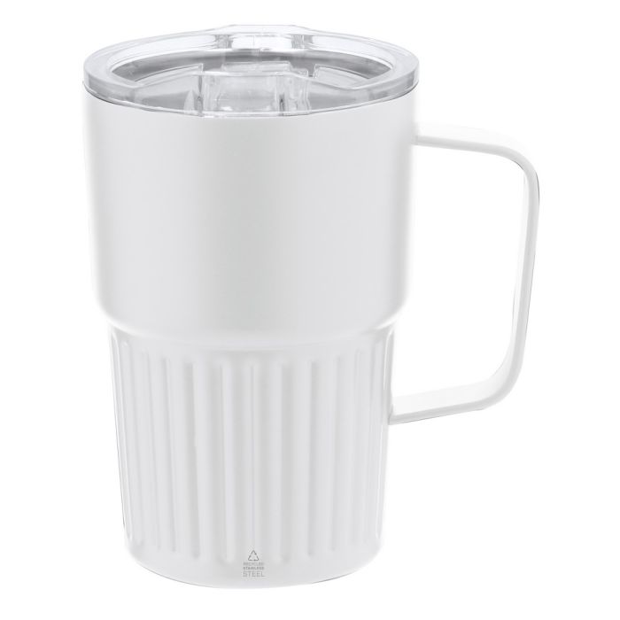Recycled stainless steel thermo mug 450 ml