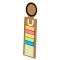 Memo holder, sticky notes, ruler