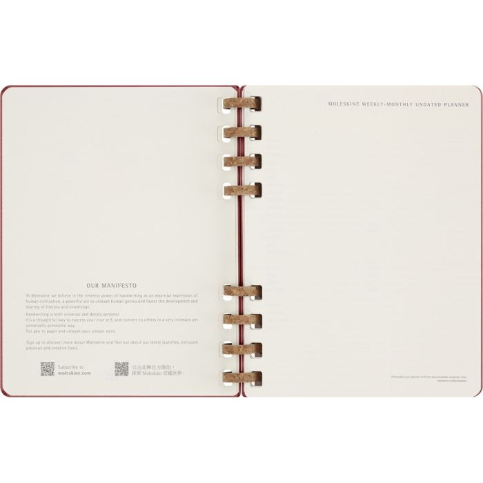 MOLESKINE Undated Life spiral planner