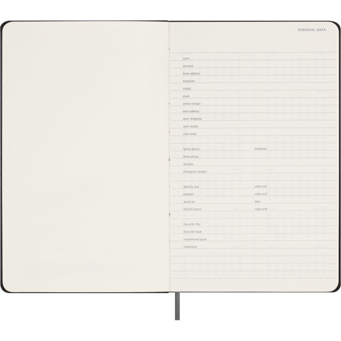 MOLESKINE UNDATED spiral planner