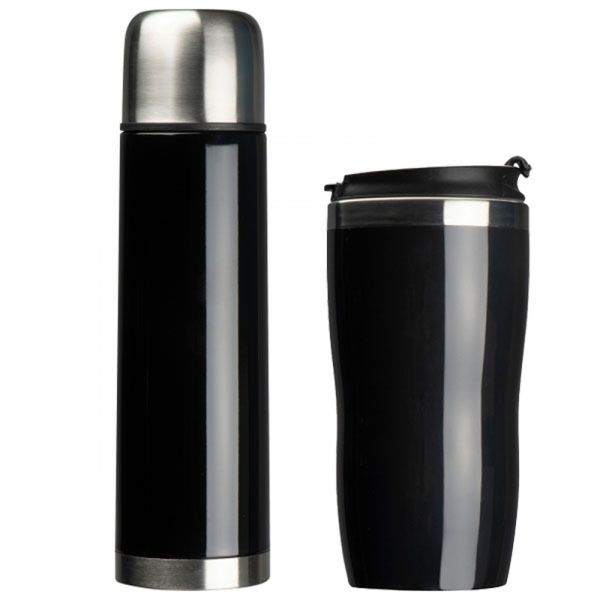 Set of vacuum flask and drinking cup SPLIT 450 ml